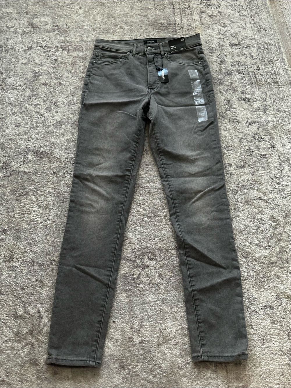 Express Women's Charcoal Skinny Jeans